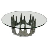 Signed Paul Evans Archaic Crown Brutal Series Coffee Table
