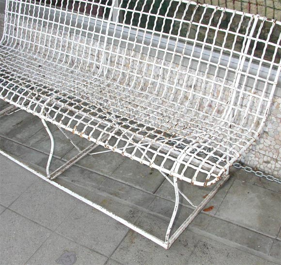 Mid-20th Century American Wire Bench