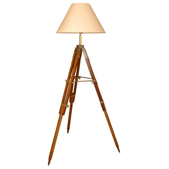 19th Century  Surveyer's Tripod as Lamp