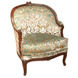 Louis XV walnut armchair