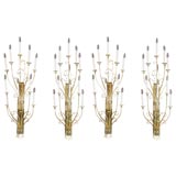 Two Pairs of Morris Lapidus Wall Sconces
