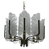 1940's Art Deco Murano Glass Hanging Light