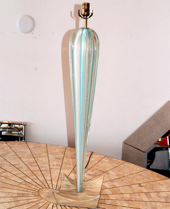 Monumental Barovier Glass Lamp