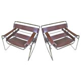 Pair of Marcel Breuer Wassily Armchairs