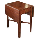English Georgian Mahogany Drop Leaf Side/Work Table Antique English Georgian Mahogany Drop Leaf Side/Work Table