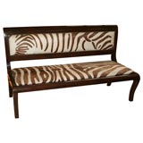 Hollywood  Regency Zebra Banquette