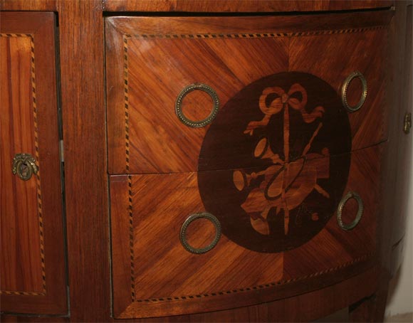 Bronze Louis XVI-Style Demi - Lune Commode