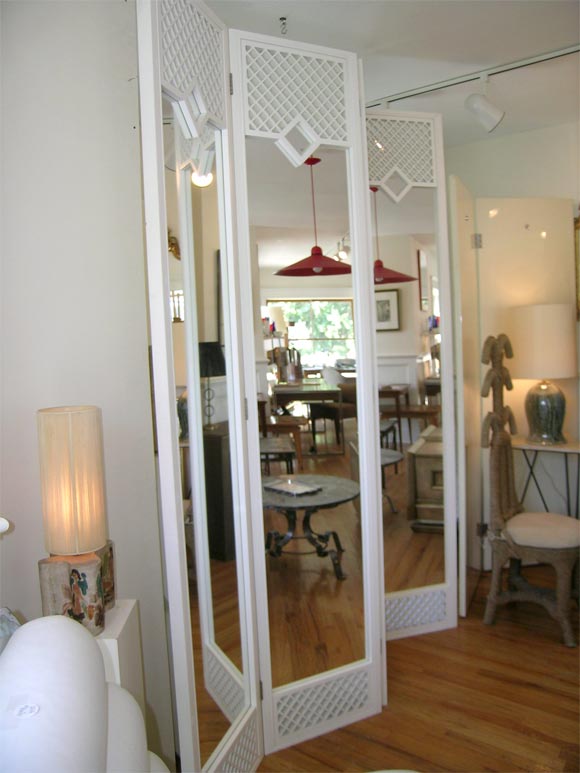 Mirrored 4 Panel Screen 1