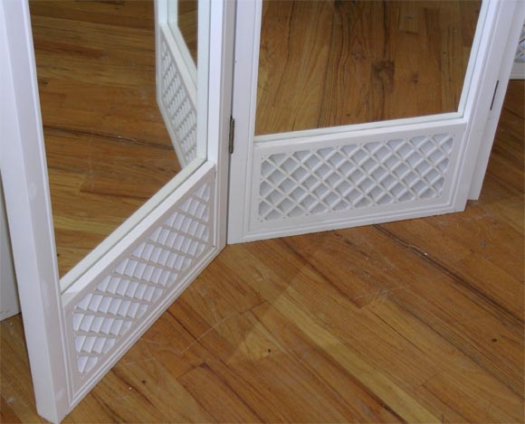 Mirrored 4 Panel Screen 2