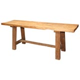 Extra Thick Teak Console Table
