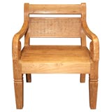 Leti Back  Natural finish Teak Chair (reference #  K818s)