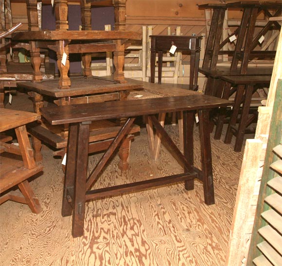 Primitive Teak Console Table (Reference # pcoL1 and # pco1M))