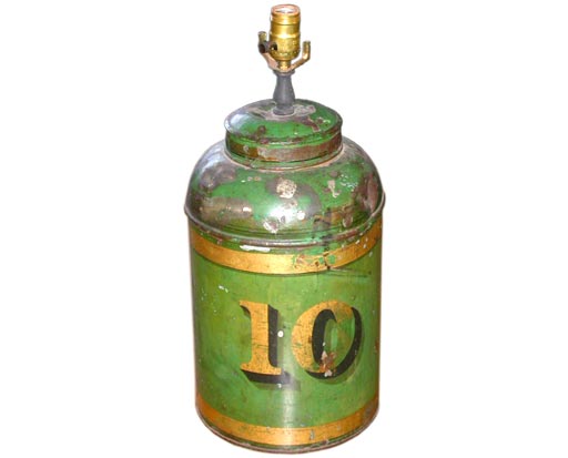 Antique Tea Tin Lamp