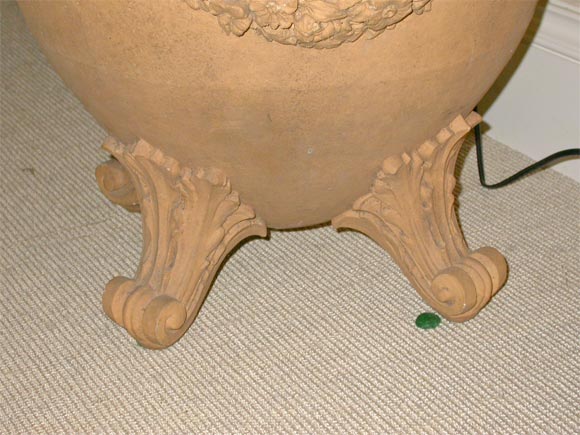 American 19th century terracotta urn signed Gallway For Sale
