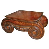 Neoclassical column form low table