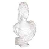 Victorian marble bust of Madame Pompadour
