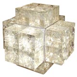 Glass Cube Table Lamp
