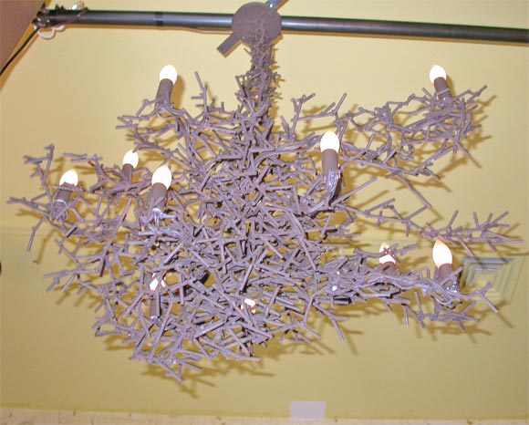 Asymetrical Tangled  Branches Chandelier In Excellent Condition For Sale In Wainscott, NY