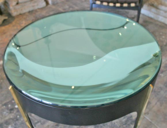 Italian Eccola's Custom Iron Magnifying Lens Coffee Table