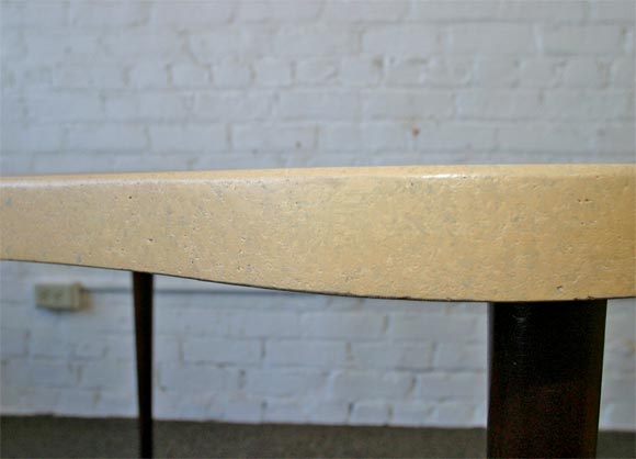 20th Century free form cork top table designed by Paul Frankl