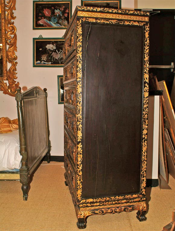 Chinese Export Tall Chest of Drawers