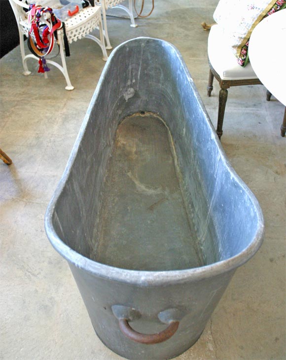 Old Zinc Bathtub