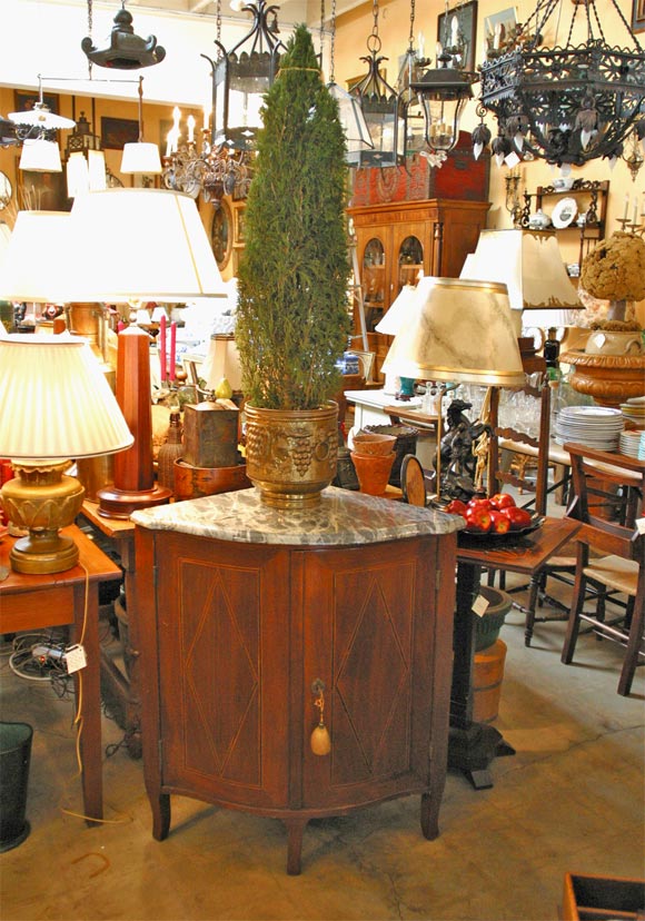 Louis Philippe corner cabinet