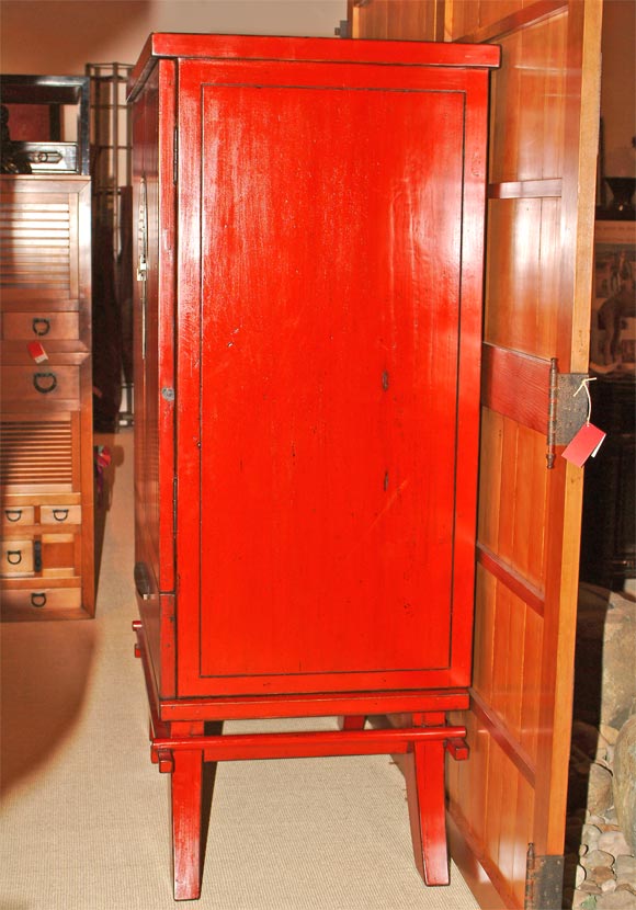 Contemporary Red Lacquer TV at 1stDibs