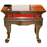 Red and Black Lacquered Entry Table