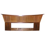 King-sized Headboard in Walnut with Caning by George Nakashima