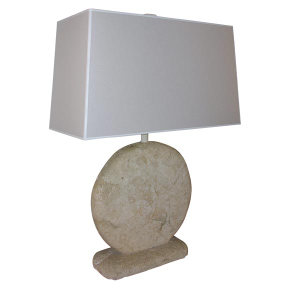 Pair of Karl Springer Fossil Lamps