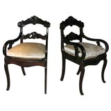 Exceptional Pair of Rosewood "Berenger" Chairs
