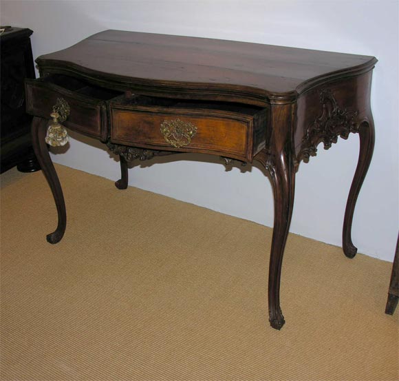 18th C Carved Wood Console Table