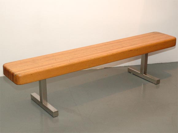 VIntage Butcher Block Bench