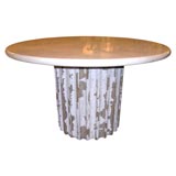 Vintage Round Marble top Dinning Table