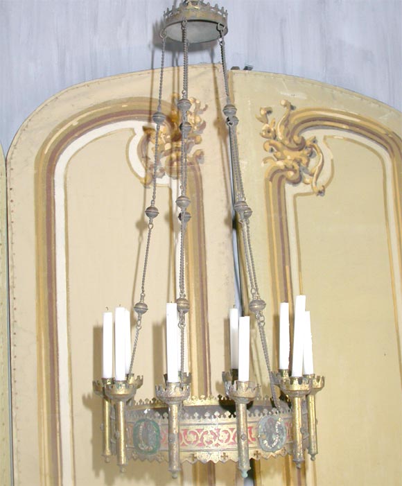 Pair of Gothic Candle Chandeliers