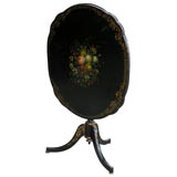 19th C. Floral Titlt/top Table