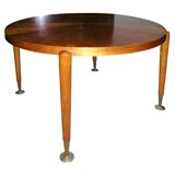 A Round Occasional Table in Walnut Signed Ilse Mobel 3233