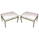 Pair of Marble Top Tables