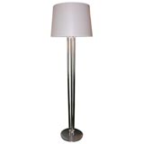 tri rod glass floor lamp by J Adnet