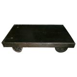 Industrial cart with heavy wheels