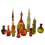 Vintage New Red/Amber Glass Group