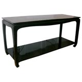 Black Lacquer Console Table
