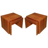 Pair Teak Nested Tables