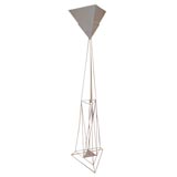 Angular Wrought Iron Mesh Lamp