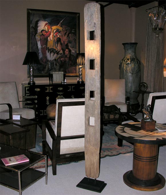 A decorative Wooden sculpture/totem