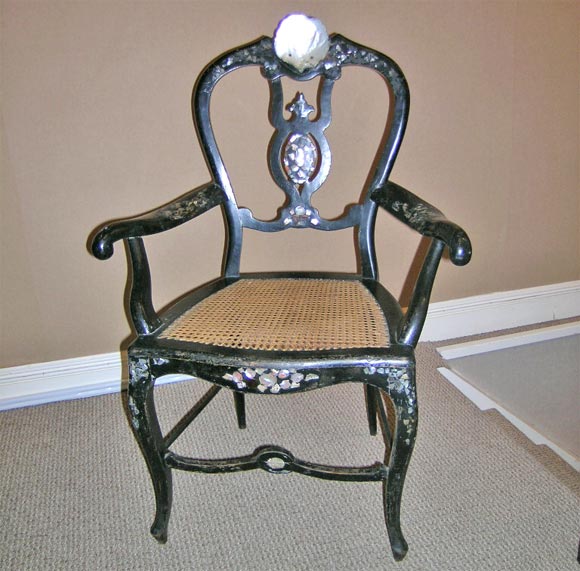 Late 19th Century Mother Of Pearl Chair