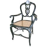 Late 19th Century Mother Of Pearl Chair