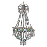 19th Century French Bronze and Crystal Chandelier