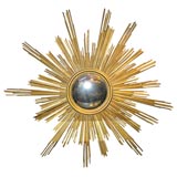 Antique 19th C. Gilt Sunburst Mirror